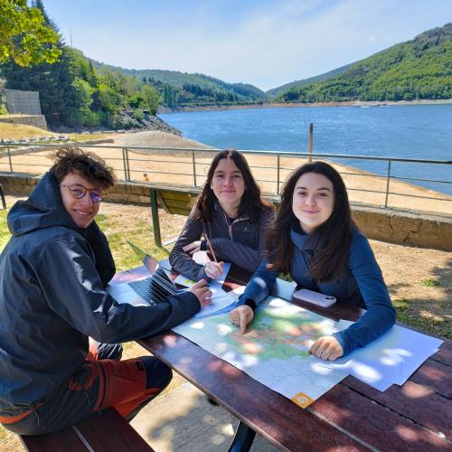 Sarah, Paul et Victoria en itinérance douce dans le Parc